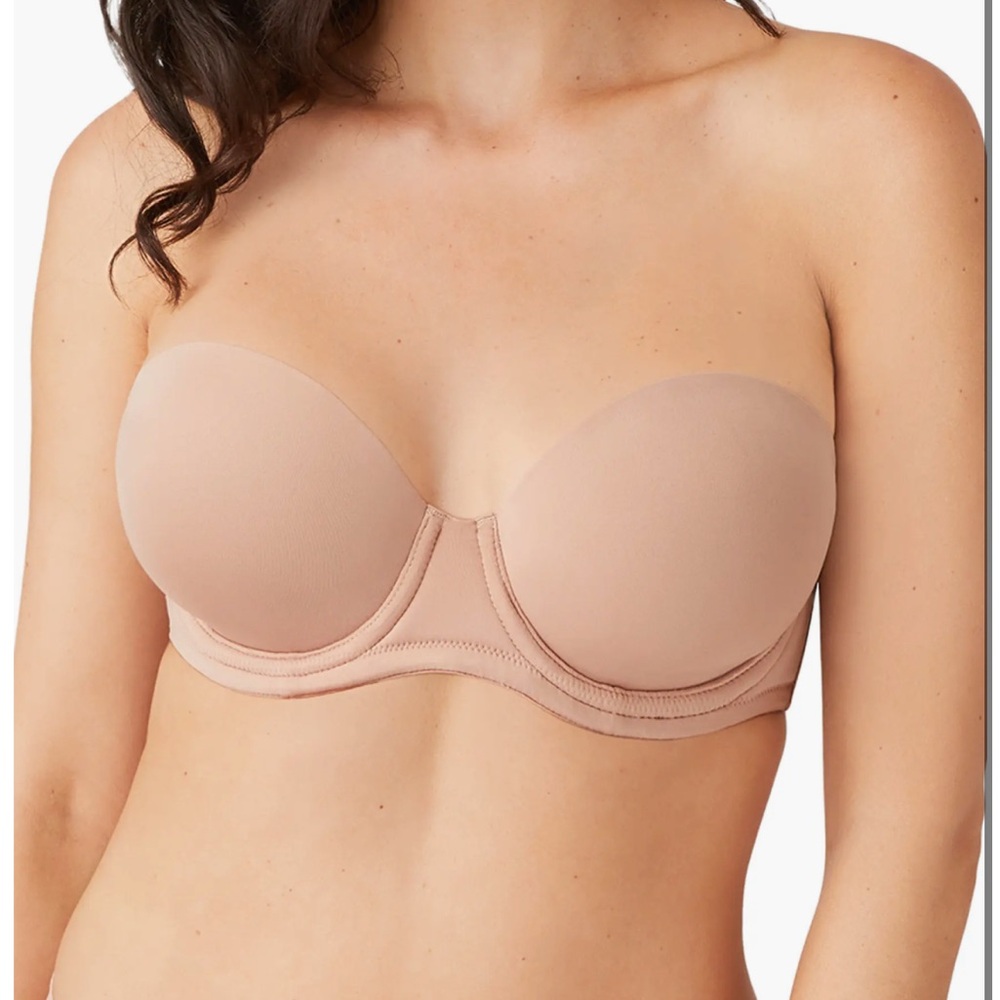 Wacoal Tan Strapless Bra Seamless Support